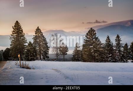 MOUNT ALGONQUIN    LAKE PLACID  ADIRONDACKS             NEW YORK USA Stock Photo