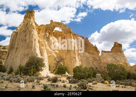 Grosvenor Arch, a famous rock formation in Grand Staircase-Escalante National Monument, Utah, USA Stock Photo