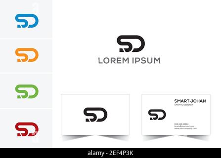 SD logo and icon Stock Vector