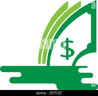 Cash logo icon design vector illustration template Stock Vector
