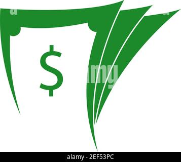 Cash logo icon design vector illustration template Stock Vector