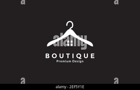 hanger cloth with home logo design vector icon symbol illustration Stock Vector