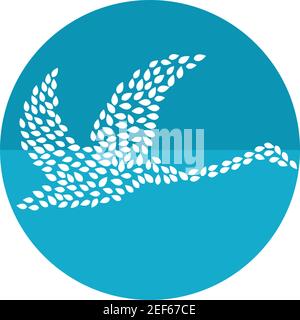 Swan logo Template vector icon illustration design Stock Vector