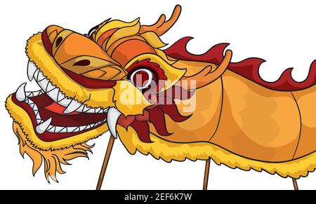 chinese dragon costume drawing