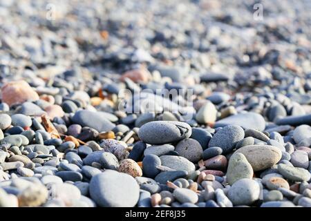There is pebbles nice background for nature image. Stock Photo