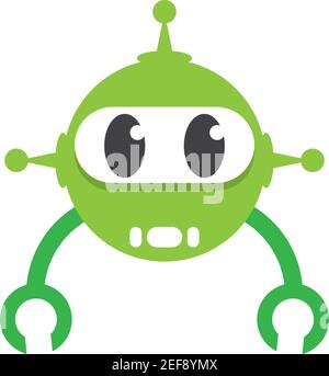 Robot logo template vector icon illustration design Stock Vector