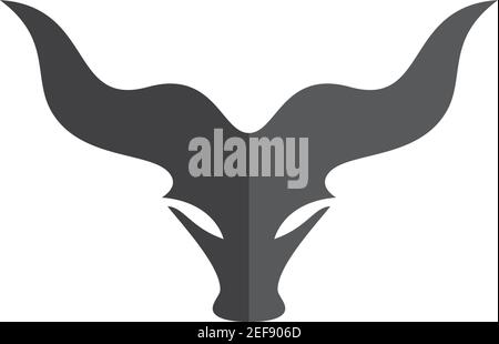 Bull logo template vector icon illustration design Stock Vector