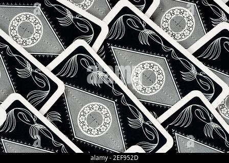 Close-up of patterns on playing cards Stock Photo