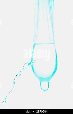 Close-up of a leaking condom Stock Photo