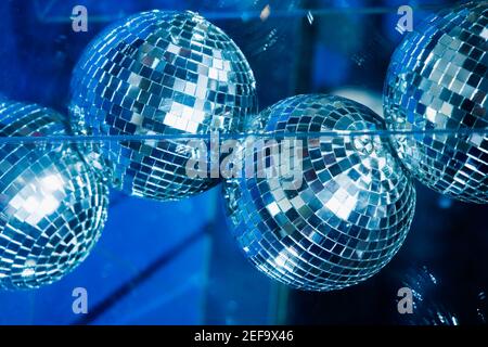 Low angle view of disco balls Stock Photo