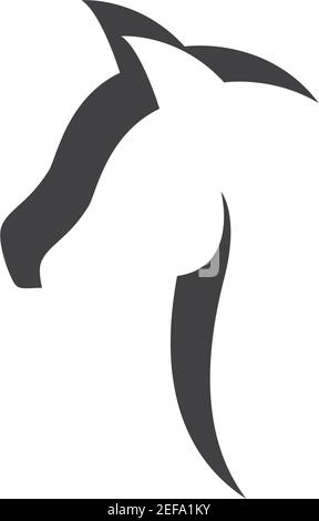 Horse Logo Template Vector icon illustration design Stock Vector