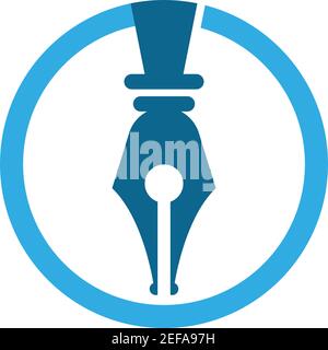 Pen logo template vector icon illustration design Stock Vector