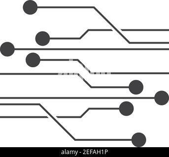 Circuit logo template vector icon illustration design Stock Vector