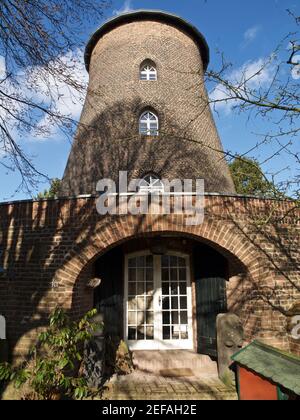 Historic windmill in Buettgen in Germany Stock Photo