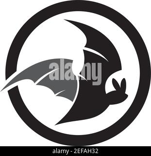 Bat logo template vector icon illustration design Stock Vector