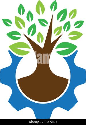 Logos of green leaf ecology nature element vector icon Stock Vector