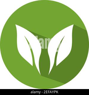 Logos of green leaf ecology nature element vector icon Stock Vector