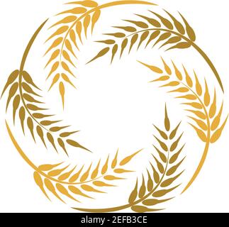 Wheat vector icon illustration Stock Vector
