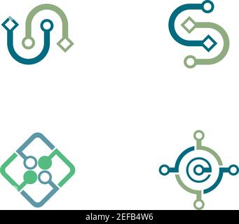 Wire,cable logo icon illustration Stock Vector