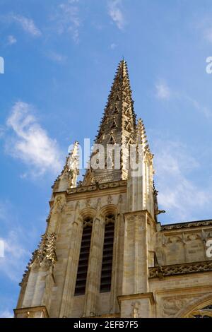 Low angle view of a building, Tour Pey Berland, Vieux Bordeaux, Bordeaux, France Stock Photo