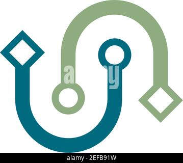 Wire,cable logo icon illustration Stock Vector