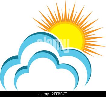Cloud logo vector icon illustration design Stock Vector