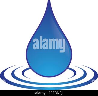 Water drop logo template vector icon illustration design Stock Vector