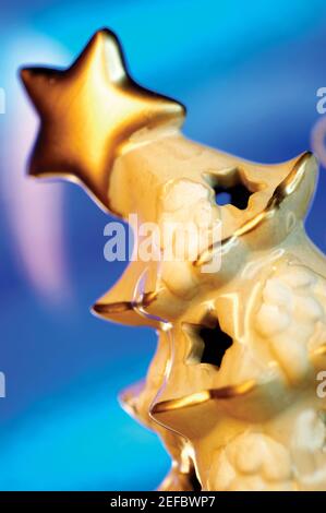 Close-up of a Christmas tree shaped figurine Stock Photo
