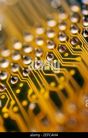 Close-up of a circuit board Stock Photo