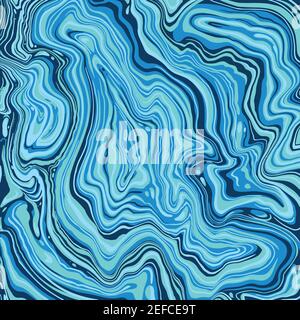 Abstract liquid marble texture in pale pastel colors Stock Vector