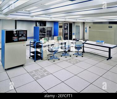 Network servers in an office room Stock Photo