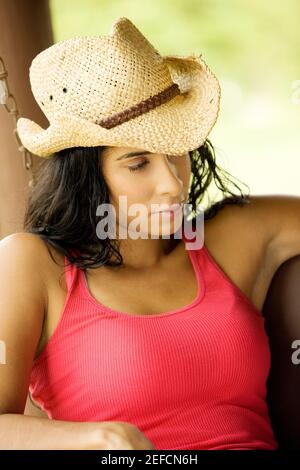 Close-up Of A Porch Swing Stock Photo - Alamy