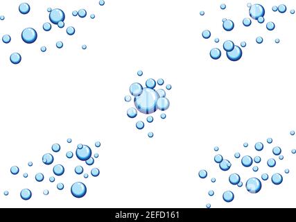 Bubbles water vector icon illustration Stock Vector