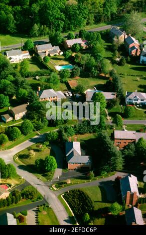 Aerial views of Montgomery county housing Develop., Maryland Stock Photo