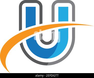 Letter u logo vector icon illustration design Stock Vector