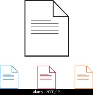Documents icon stock vector illustration flat design Stock Vector