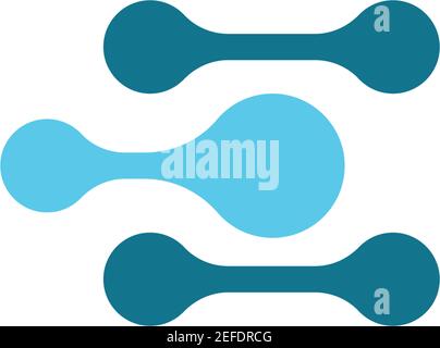 Molecule logo template vector icon illustration design Stock Vector