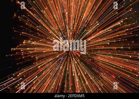 Fireworks display at night, Washington DC, USA Stock Photo