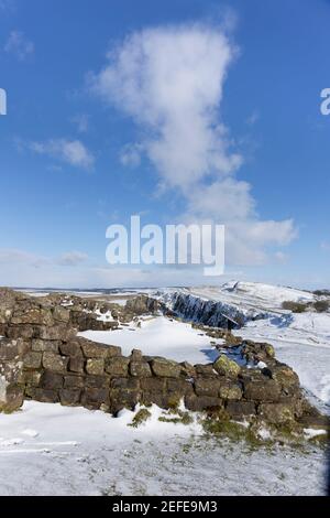 Turret 45A On Hadrian's Wall At Walltown Crags, Northumberland, England ...