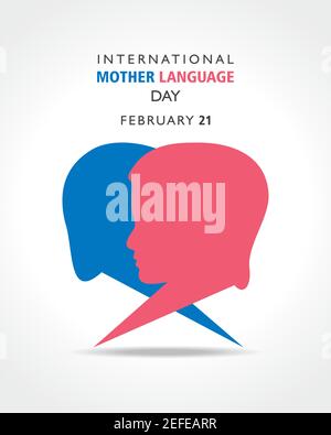 Vector Illustration of International Mother Language Day observed on February 21 Stock Vector