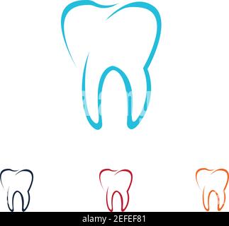 Dental logo Template vector illustration icon design Stock Vector