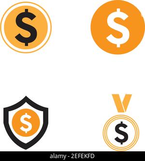 dollar money vector icon illustration design template - vector Stock Vector
