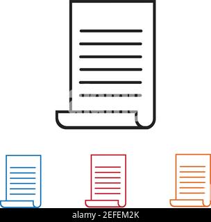 Documents icon stock vector illustration flat design Stock Vector