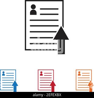 Documents icon stock vector illustration flat design Stock Vector