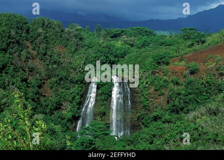 OpaekaÅ½a Falls, Kauai, Hawaii Stock Photo