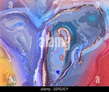 Vector background. Butterfly, color mosaic illustration Stock Vector