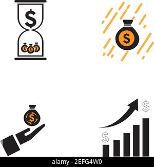 dollar money vector icon illustration design template - vector Stock Vector