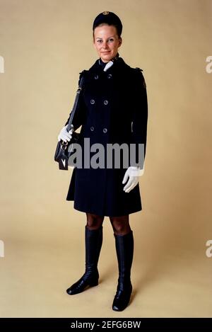 Air Hostess from BOAC airline 1972 Studio portrait of Air Hostess from ...