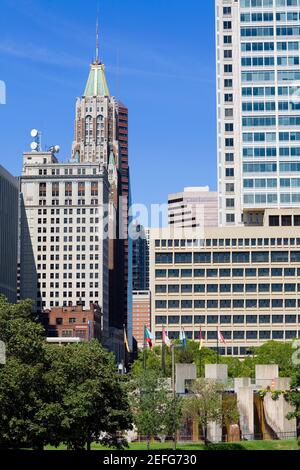 Skyscrapers in a city, Baltimore, Maryland, USA Stock Photo