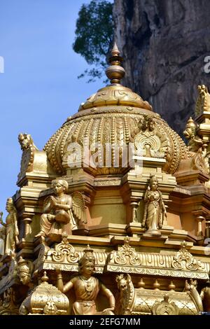 Sri Venkatachalapathi & Alamelu Hindu Temple inside the Batu Caves complex, Kuala Lumpur, Malaysia, Southeast Asia Stock Photo